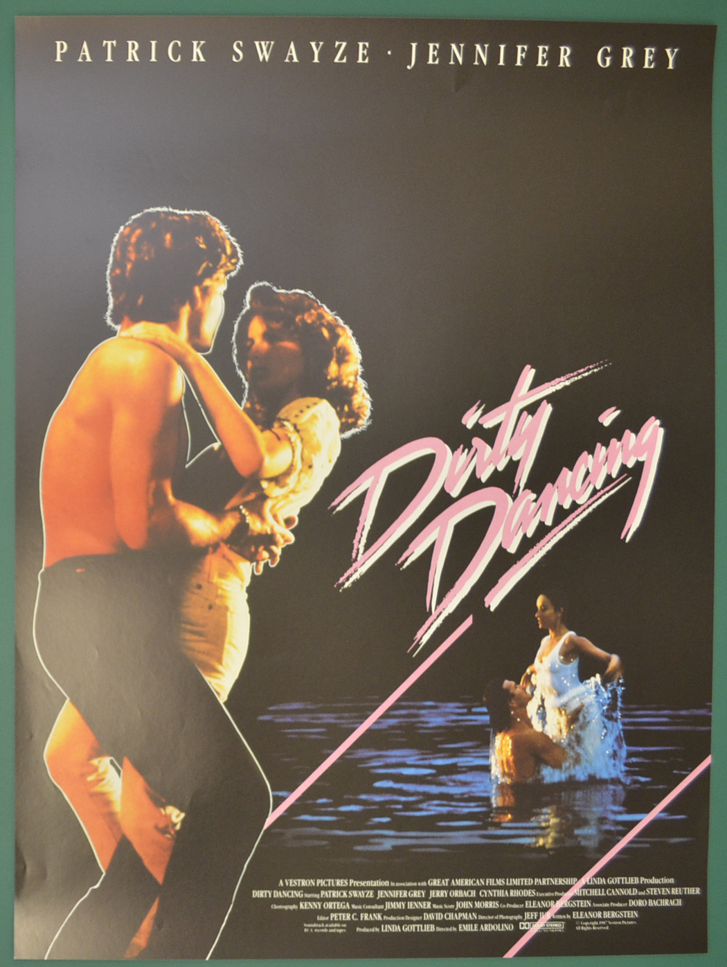 DIRTY DANCING 1987 ORIGINAL MOVIE POSTER ROLLED