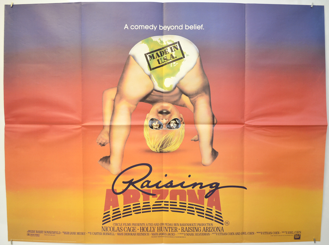 Raising Arizona - Original Cinema Movie Poster From pastposters ...