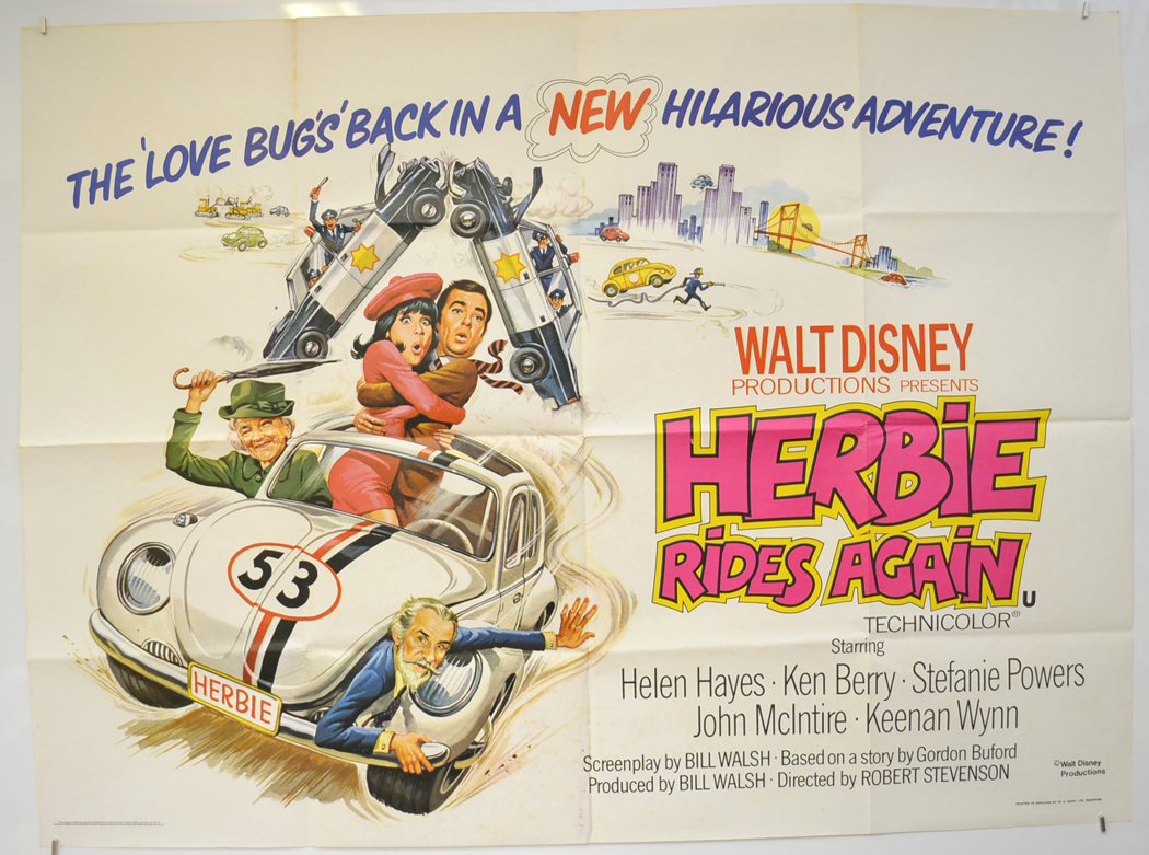 Herbie Rides Again - Original Cinema Movie Poster From pastposters ...