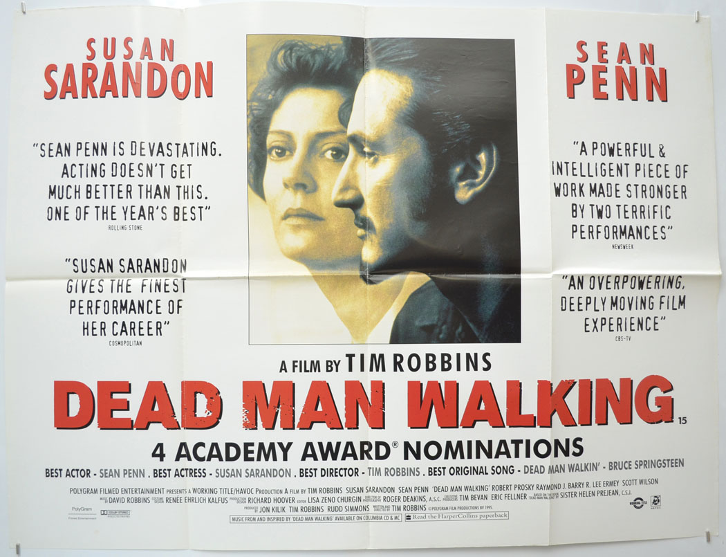 Dead Man Walking - Original Cinema Movie Poster From pastposters.com  British Quad Posters and US 1-Sheet Posters