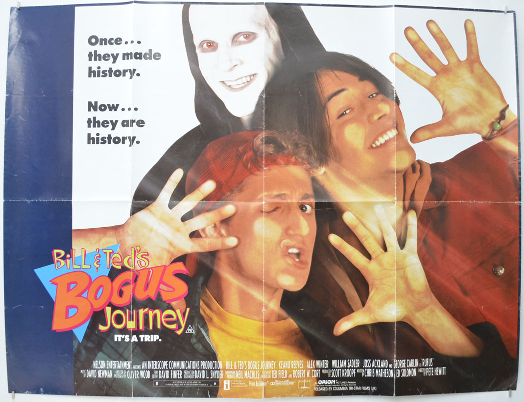 PRM120 Posters USA Bill and Ted's Bogus Journey Movie Poster Glossy Finish 