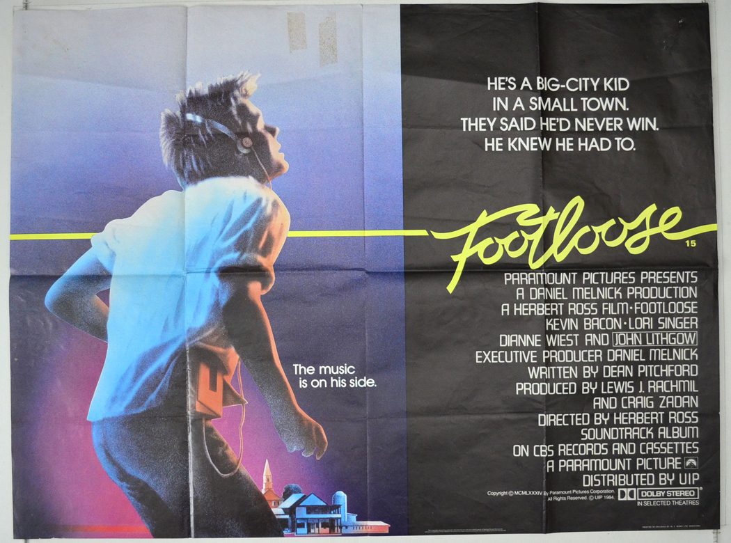 Footloose - Original Cinema Movie Poster From pastposters.com ...