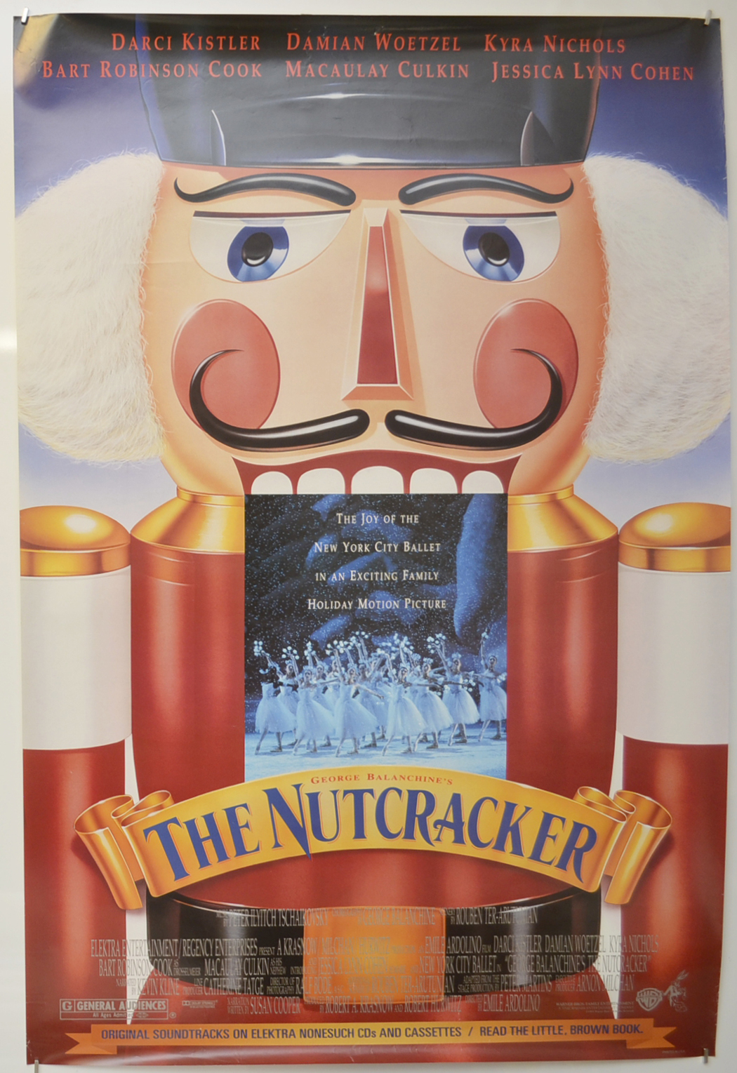 THE NUTCRACKER Movie POSTER 27x40 Macaulay Culkin Darci Kistler Jessica Lynn 