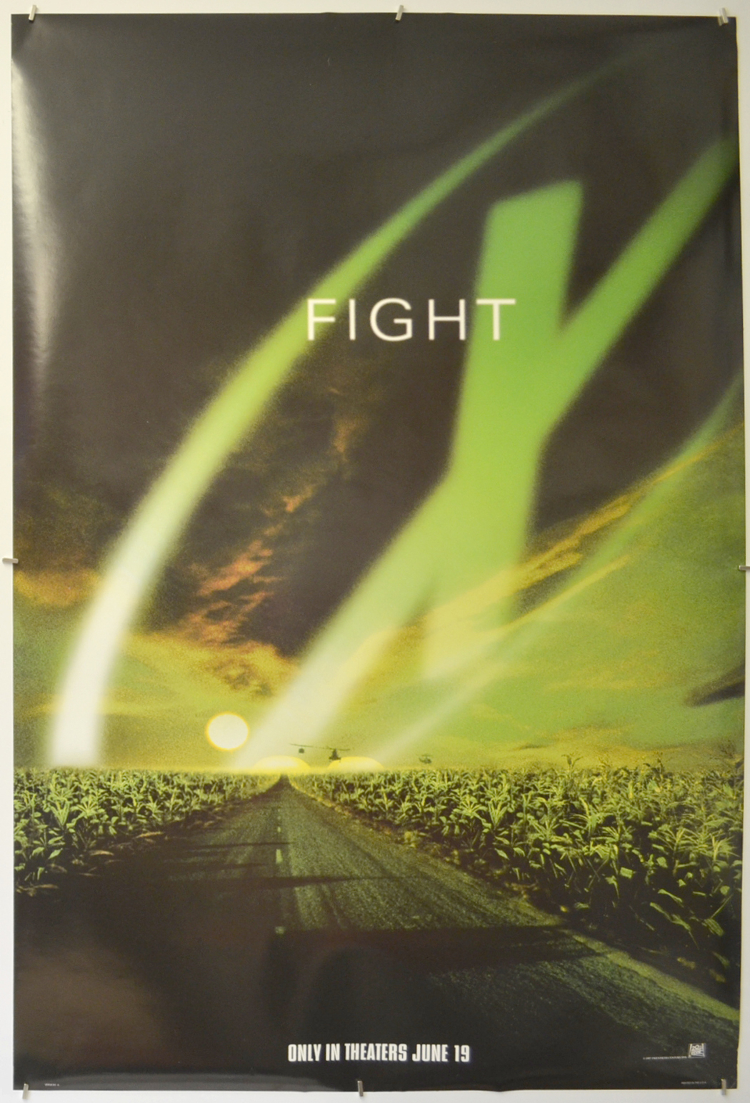 FIGHT THE FUTURE #3469   RP57 M FREE SHIP POSTER : MOVIE REPRO : X-FILES 