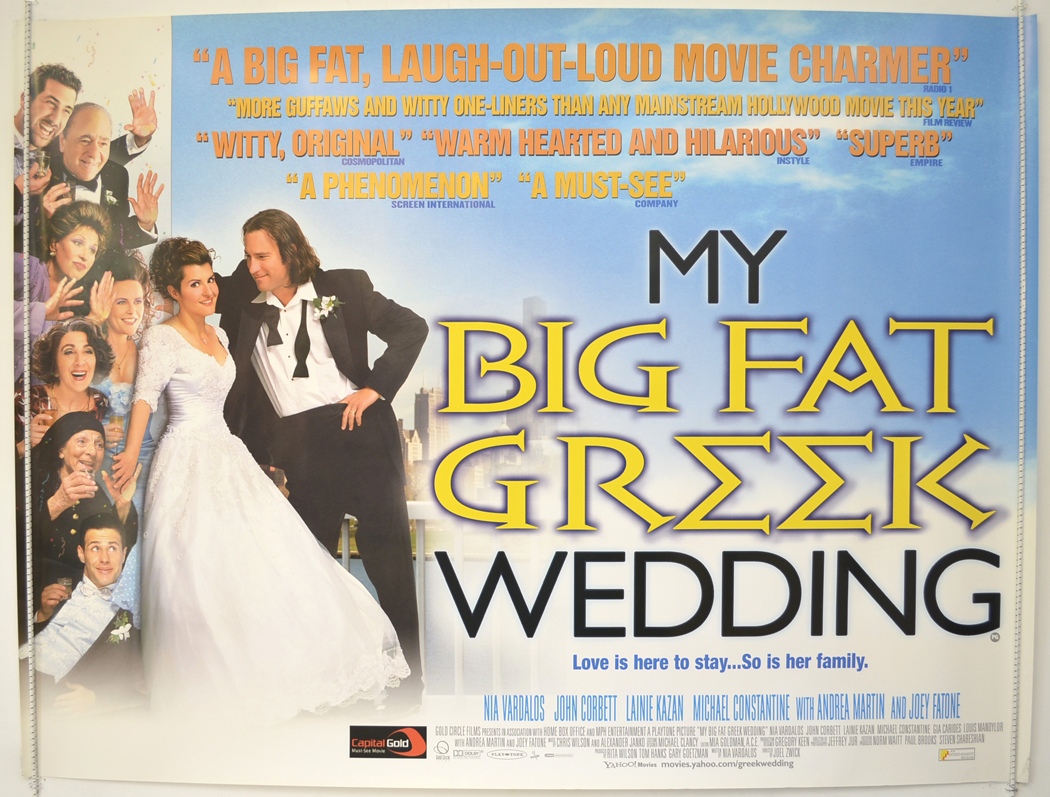 My Big Fat Greek Wedding - Original Cinema Movie Poster From ...