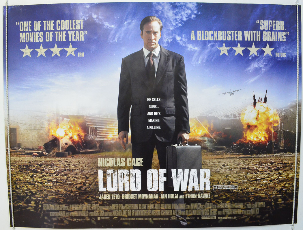 2005 ORIGINAL ADVANCE MOVIE POSTER ROLLED LORD OF WAR 