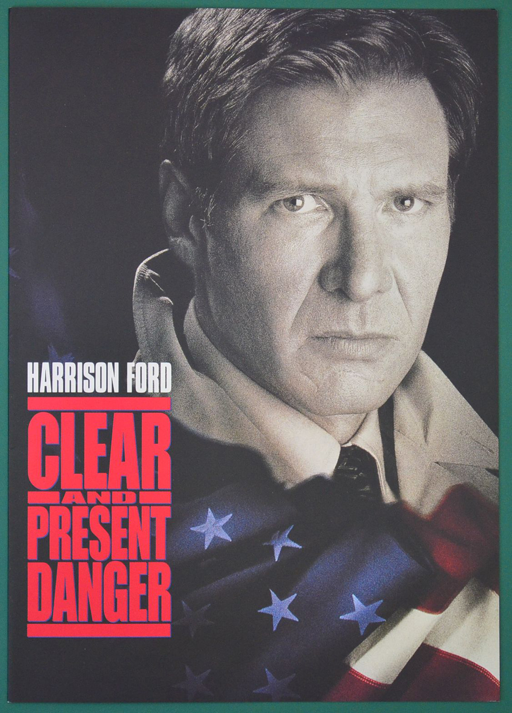 Clear And Present Danger Original Cinema Exhibitor's Synopsis / Credits Booklet ...1050 x 1462