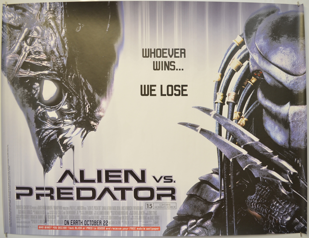 Alien vs Predator 3 Classic Movie Game Art 12x18 24x36in FABRIC Poster N3064