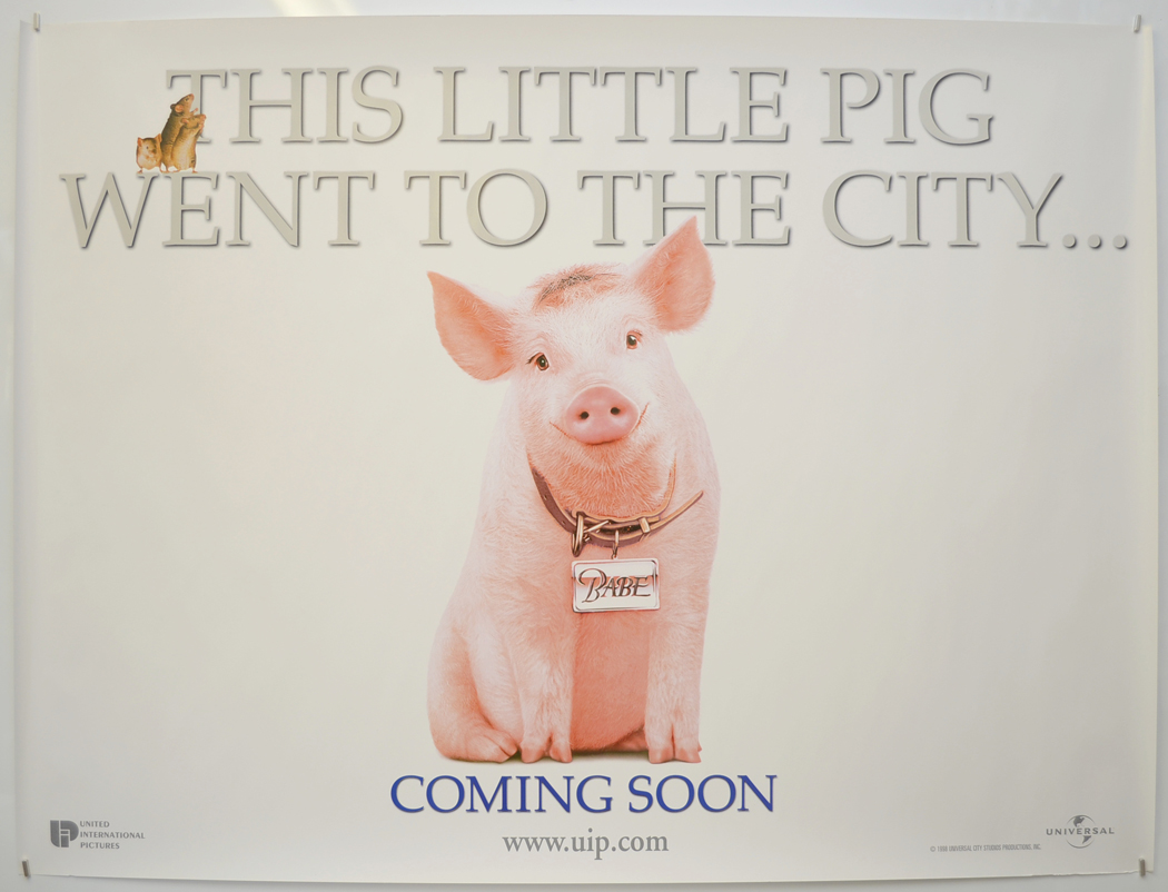 That'll Do Pig Reclaimed Wood Sign Babe Pig in the City Movie Sign 