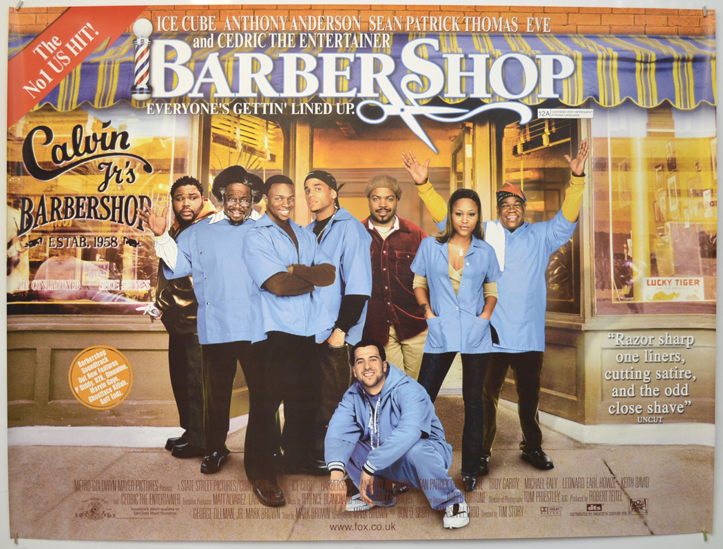 Barbershop Original Cinema Movie Poster From Pastposters Com British Quad Posters And Us 1 Sheet Posters