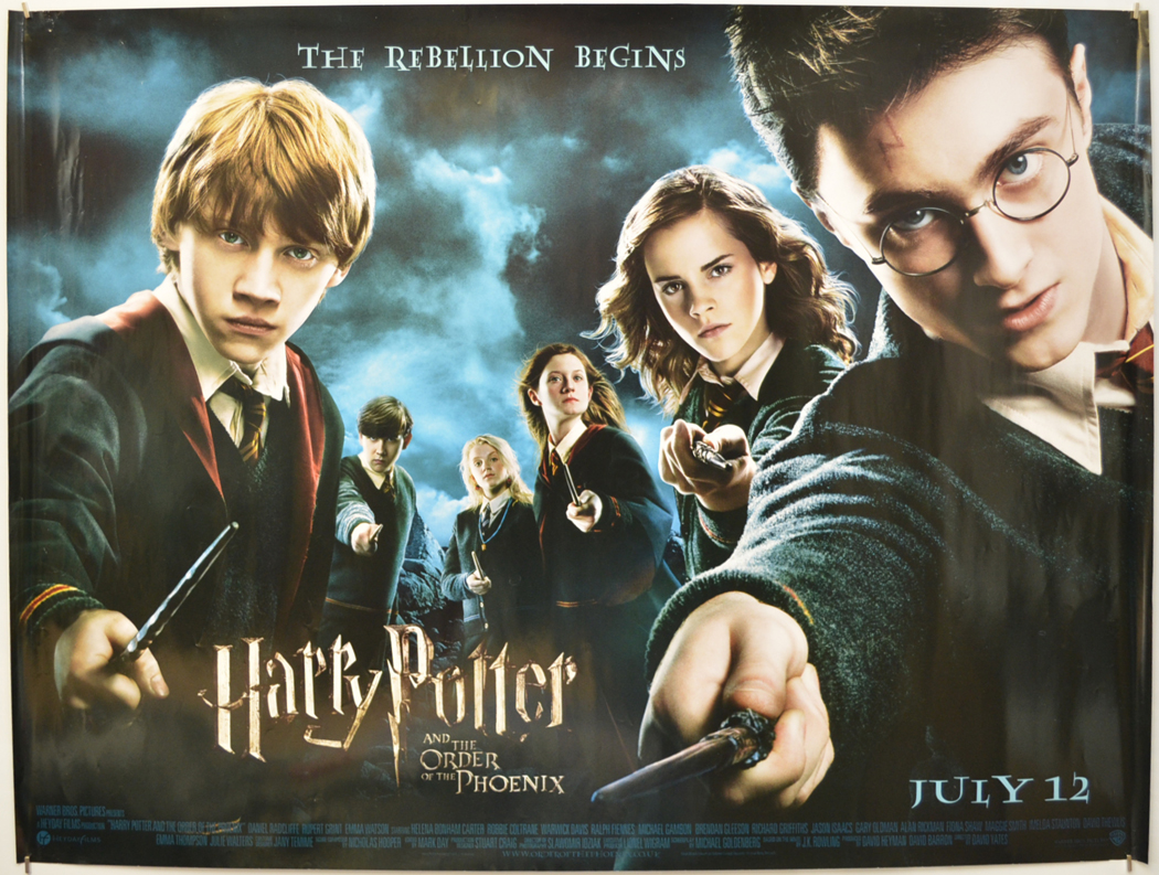 original DS movie poster Harry Potter Order of the Phoenix Adv D/S  27x40 