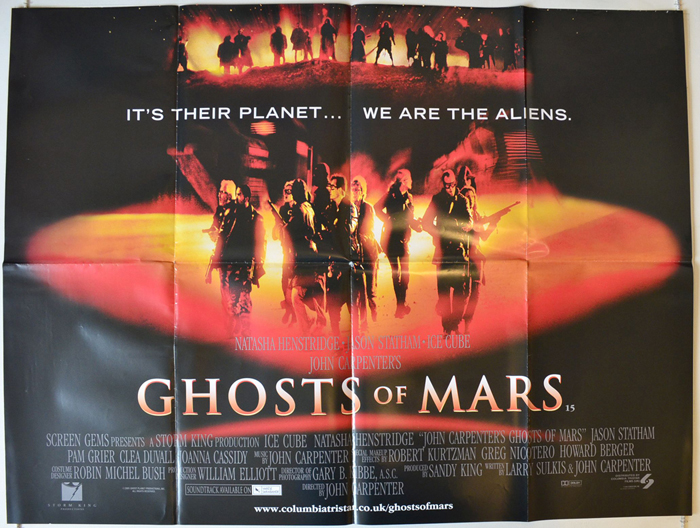 John Carpenter's Ghosts of Mars Ice Cube 11X17 Movie Poster