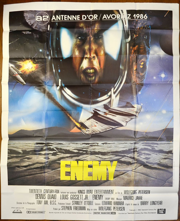 Enemy <p><i> (a.k.a. Enemy Mine) <br> French One Panel / Grande Affiche <i><p>