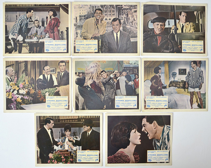 Strange Bedfellows <p><a> Set of 8 Original Lobby Cards / Colour Front Of House Stills </i></p>