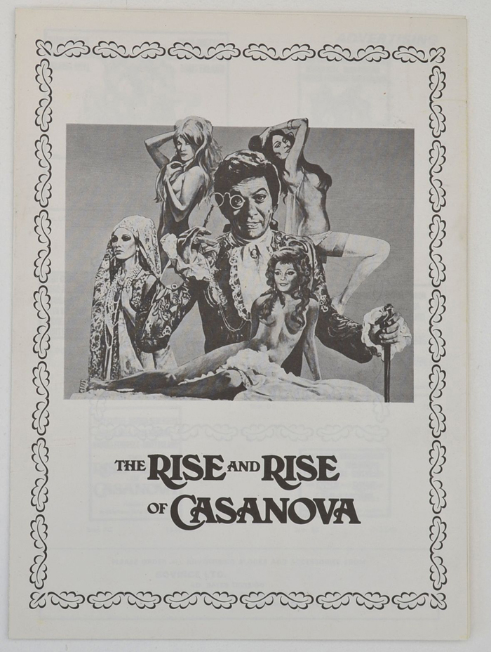 Rise Of Casanova (The) <p><i> Original Synopsis / Credits Leaflet + Advertising Blocks Sheet </i></p>