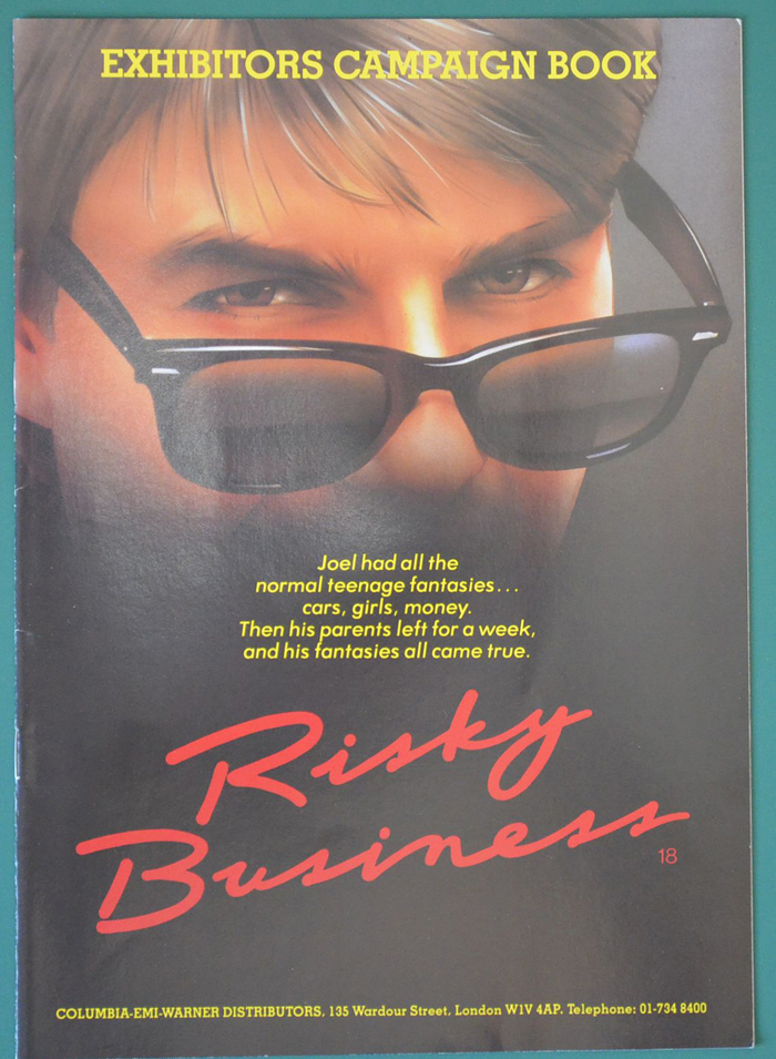 Risky Business <p><i> Original 12 Page Cinema Exhibitors Campaign Pressbook + Synopsis / Credits Leaflet </i></p>