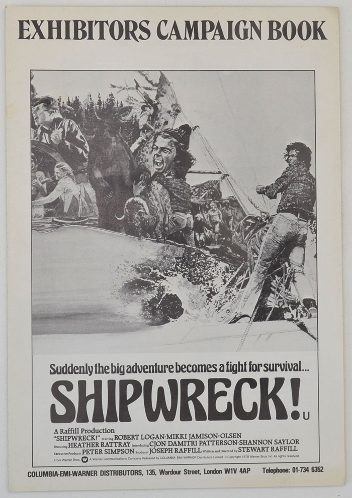 Shipwreck ! <p><i> Original 6 Page Cinema Exhibitors Campaign Pressbook </i></P>