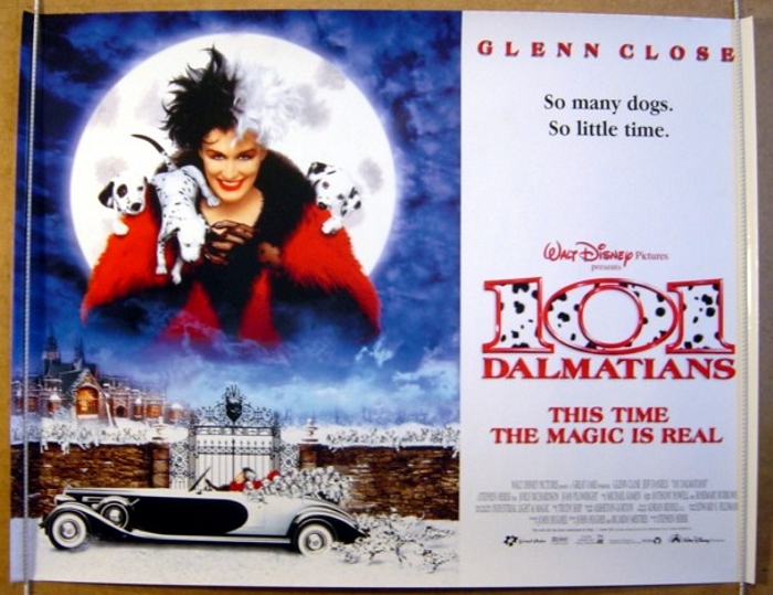 101 Dalmatians (Live Action) - Original Cinema Movie Poster From pastposters.com British Quad ...