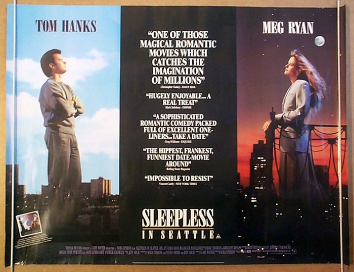 Sleepless in Seattle Vintage Movie Poster A4 Sizes A3 A1 A2 