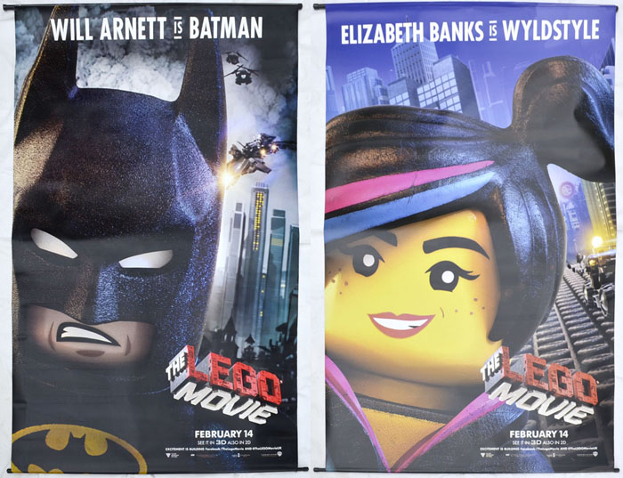 Lego Movie (The) <p><i> (Batman and Wyldestyle Cinema Banners) </i></p>