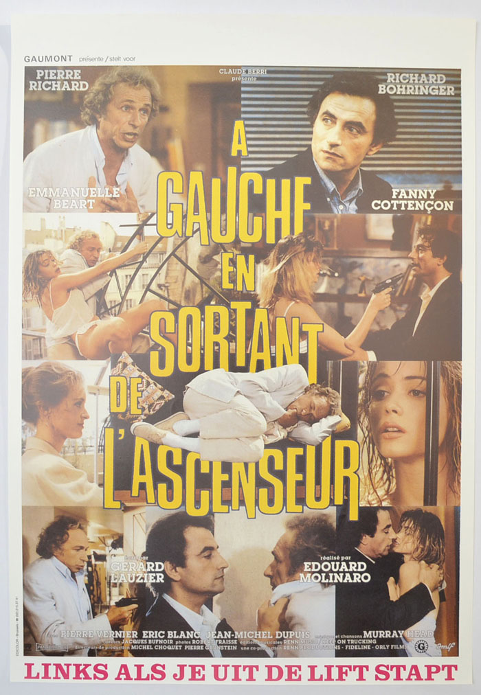 A Gauche En Sortant De L'ascenseur <p><i> (Original Belgian Movie Poster) </i></p>