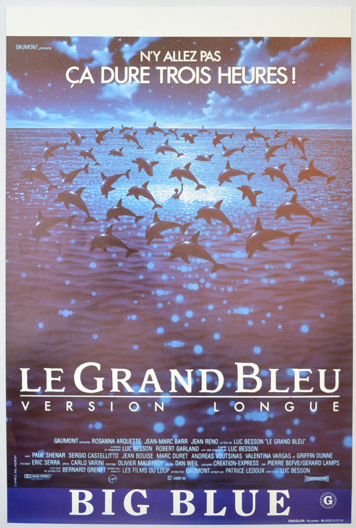 Big Blue (The) <p><i> (Original Belgian Movie Poster) </i></p>