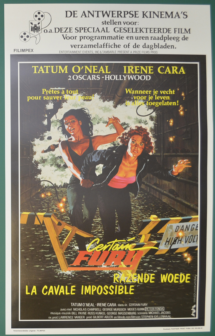 Certain Fury <p><i> (Original Belgian Movie Poster) </i></p>