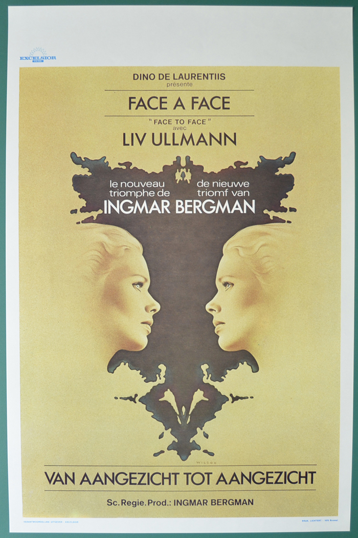 Face To Face <p><i> (Original Belgian Movie Poster) </i></p>