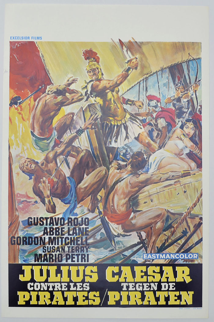 Julius Caesar Against the Pirates <p><i> (Original Belgian Movie Poster) </i></p>