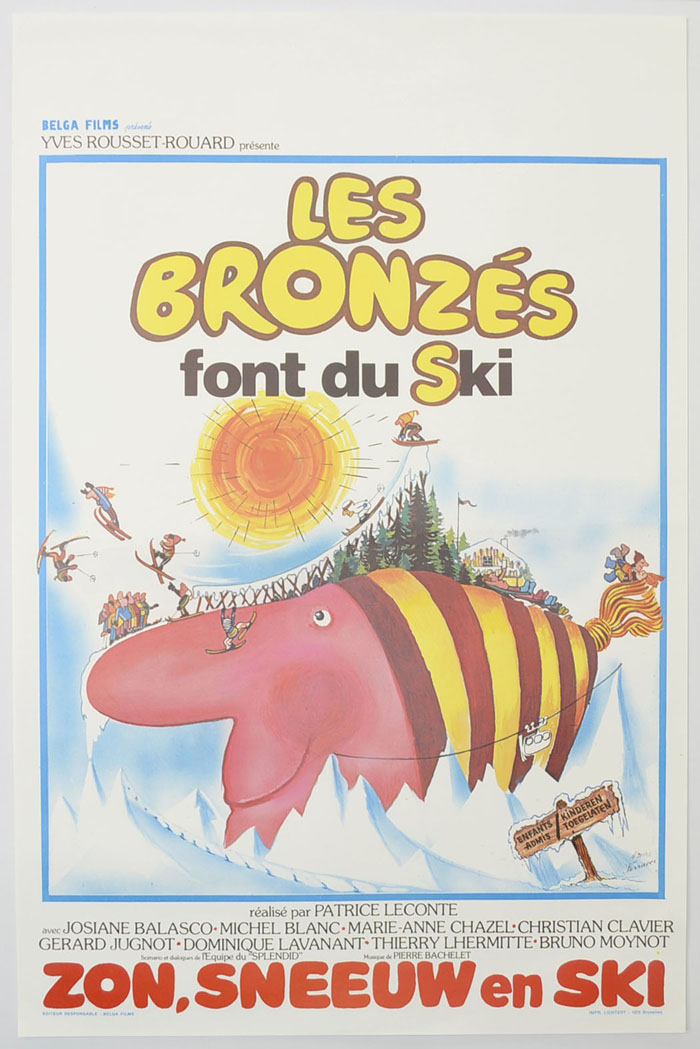 Les Bronzes Font Du Ski <p><i> (Original Belgian Movie Poster) </i></p>