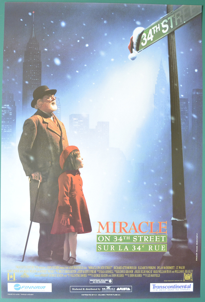 Miracle On 34th Street <p><i> (Original Belgian Movie Poster) </i></p>