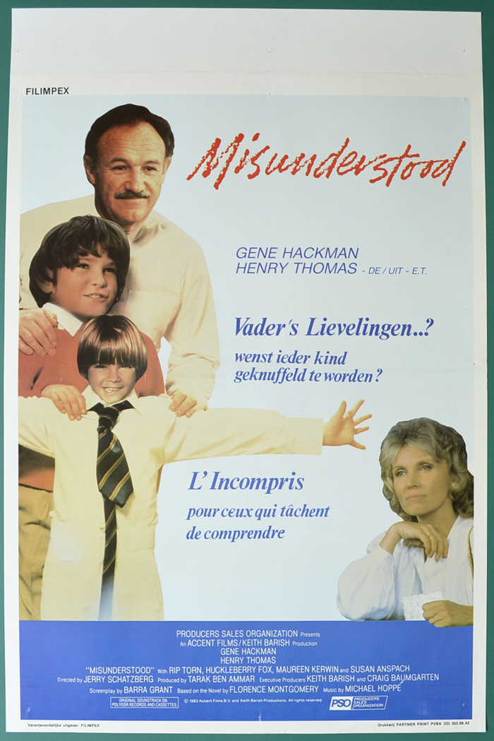 Misunderstood <p><i> (Original Belgian Movie Poster) </i></p>