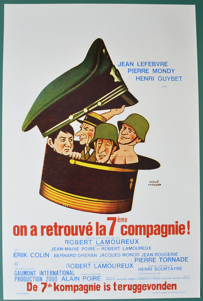 On a retrouvé la 7ème compagnie ! <p><i> (Original Belgian Movie Poster) </i></p>