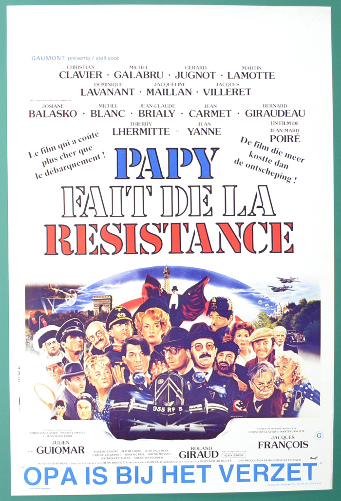 Papy Fait De La Resistance <p><i> (Original Belgian Movie Poster) </i></p>