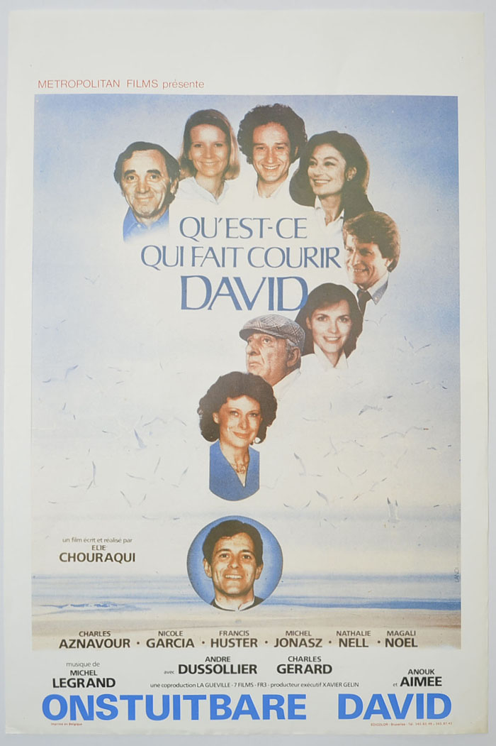 Qu'est-Ce Qui Fait Courir David? <p><i> (Original Belgian Movie Poster) </i></p>
