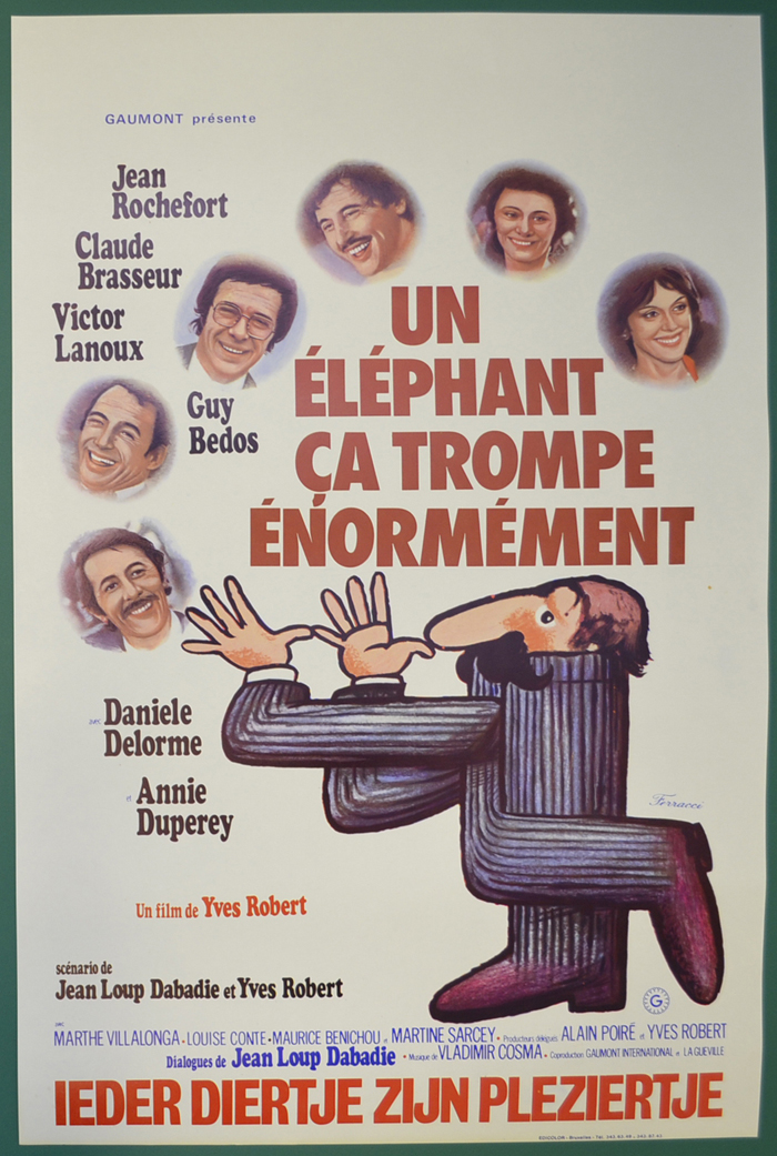 Un Elephant Ca Trompe Enormement <p><i> (Original Belgian Movie Poster) </i></p>