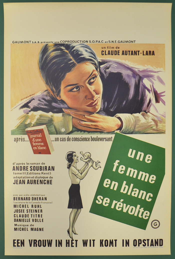 Une Femme En Blanc Se Revolte <p><i> (Original Belgian Movie Poster) </i></p>