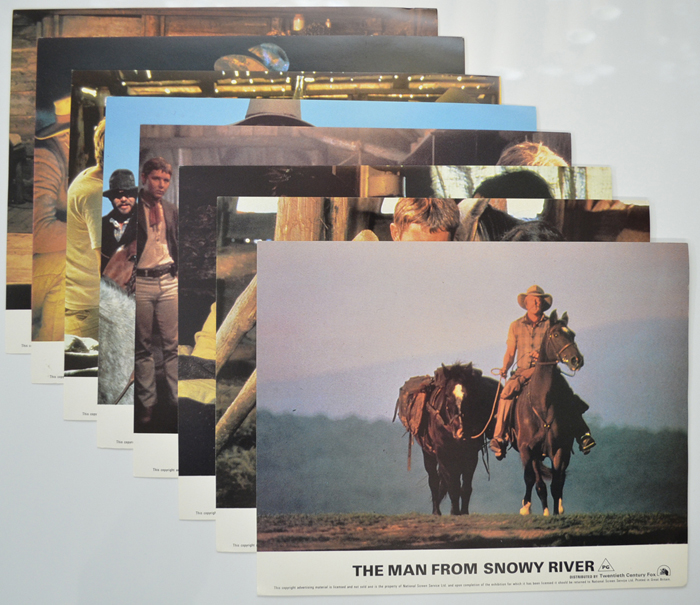 Man From Snowy River (The) <p><a> Set of 8 Original Colour Front Of House Stills / Lobby Cards  </i></p>
