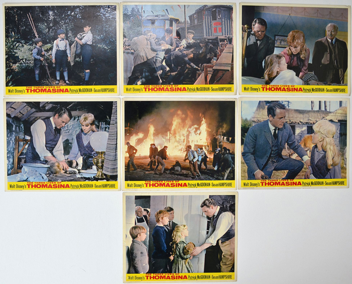 Three Lives Of Thomasina (The) <p><a> 7 Original Colour Front Of House Stills / Lobby Cards </i></p>