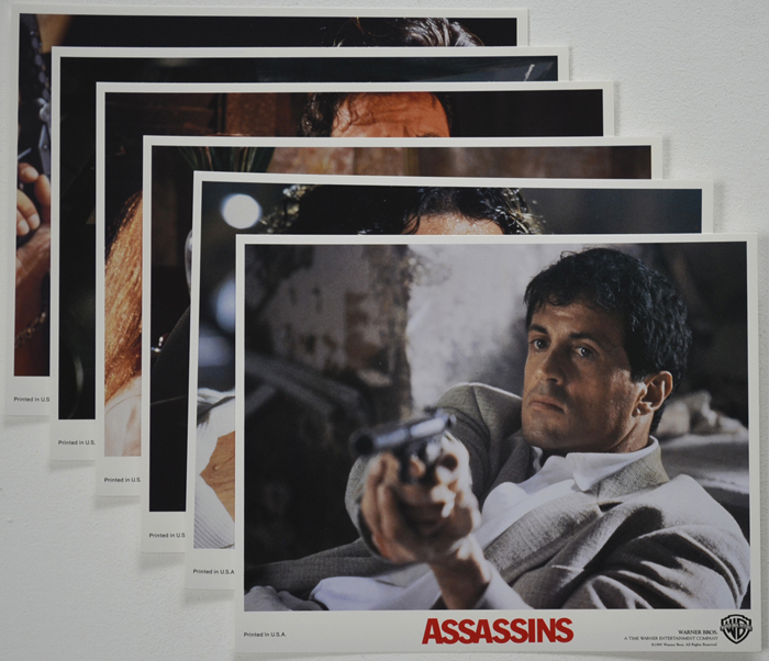 Assassins <p><a> Set of 6 Original Colour Front Of House Stills / Lobby Cards  </i></p>