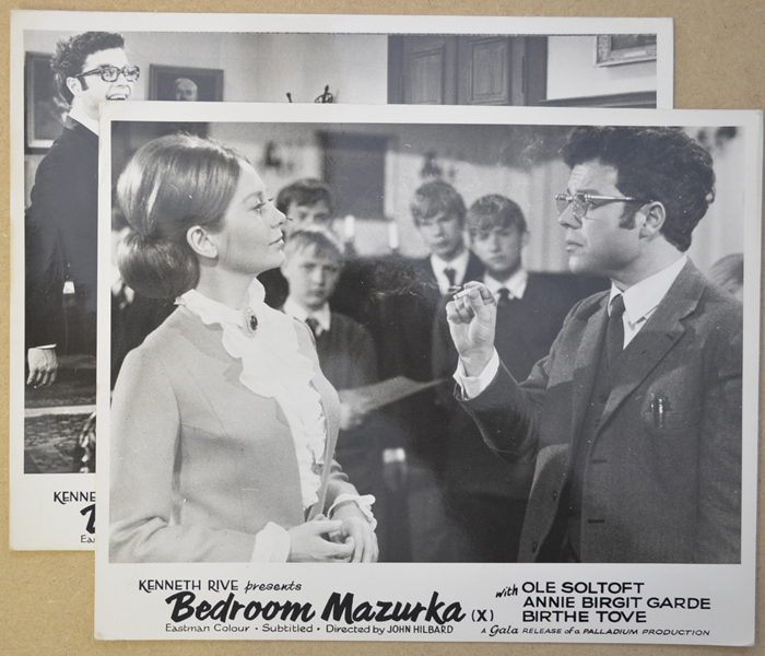 Bedroom Mazurka <p><a> 2 Original Black and White Front Of House Stills / Lobby Cards </i></p>