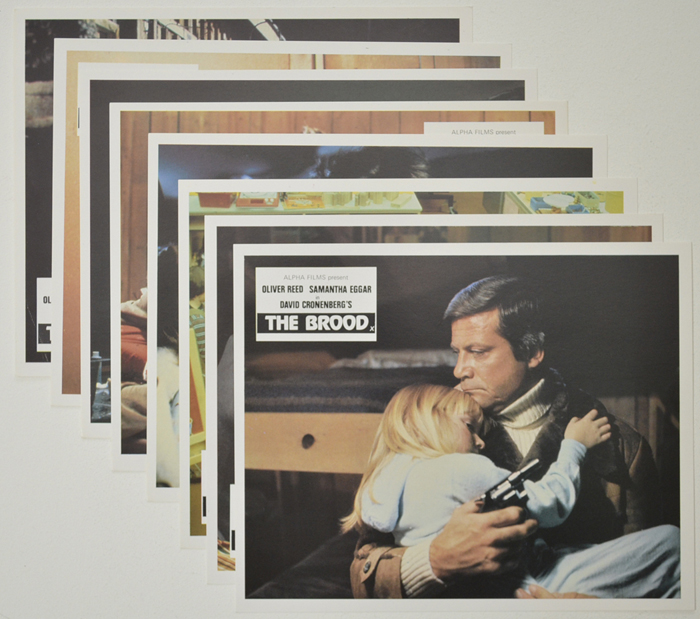 Brood (The) <p><a> Set of 8 Original Colour Front Of House Stills / Lobby Cards </i></p>