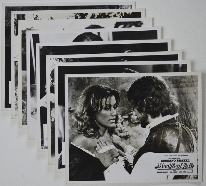 Master Of Love <p><a> Set of 8 Original Front Of House Stills / Lobby Cards </i></p>