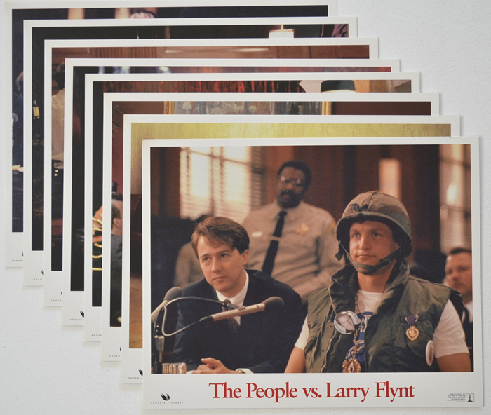 People Vs. Larry Flynt (The) <p><a> Set of 8 Original Colour Front Of House Stills / Lobby Cards </i></p>