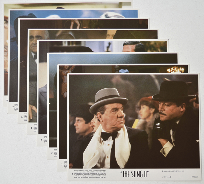 Sting II (The) <p><a> Set of 8 Original Colour Front Of House Stills / Lobby Cards </i></p>