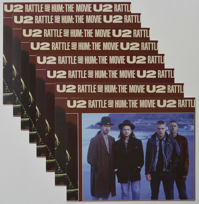 U2 Rattle And Hum <p><a> Set of 8 Original Colour Front Of House Stills / Lobby Cards </i></p>