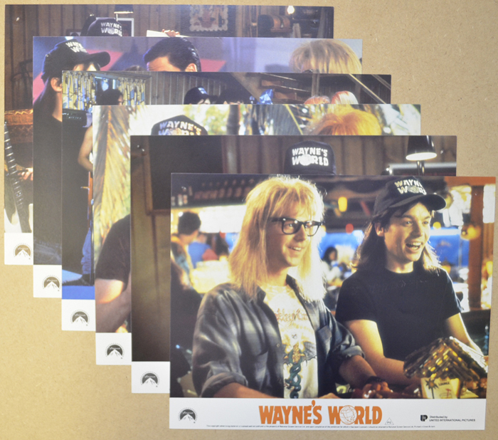 Wayne’s World <p><a> 6 Original Front Of House Stills / Lobby Cards </i></p>