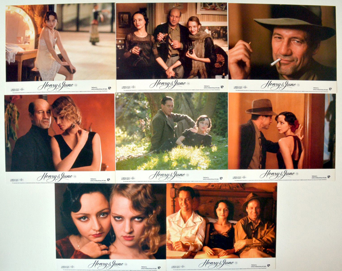 Henry And June <p><a> Set of 8 Original Colour Front Of House Stills / Lobby Cards </i></p>