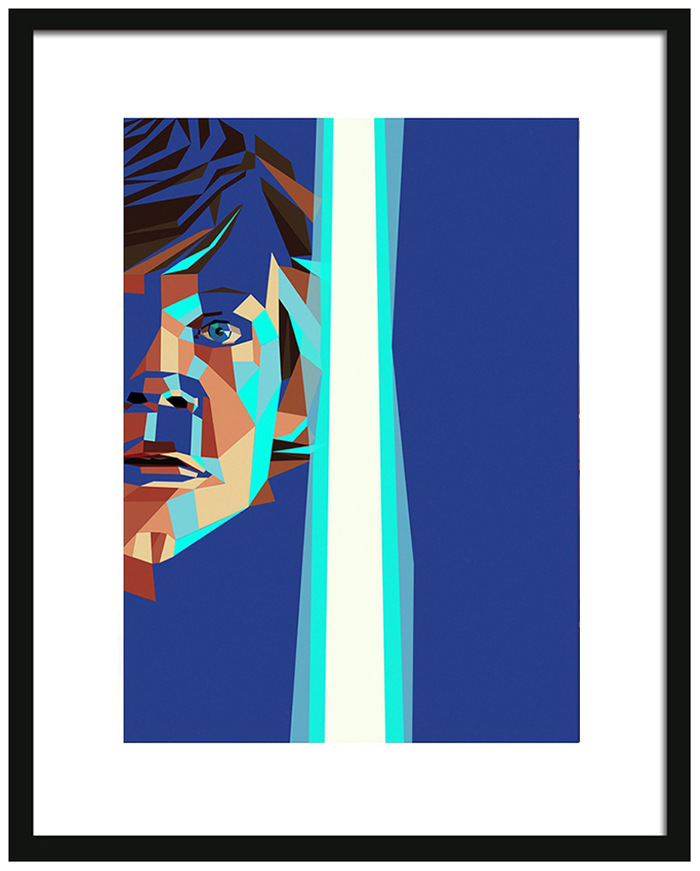 Abstract Star Wars Framed Art Print : Luke Skywalker