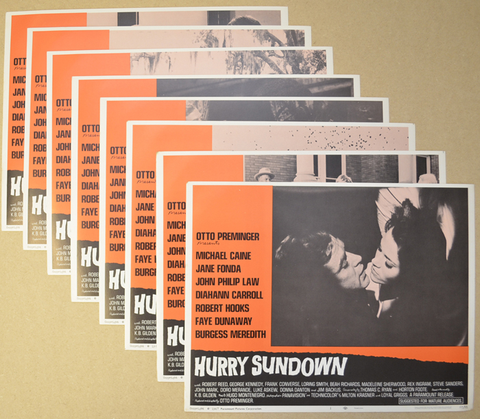 Hurry Sundown <p><i> Set Of 8 Cinema Lobby Cards </i></p>